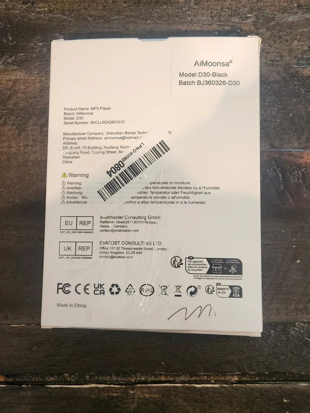 AiMoonsa 128GB MP3 Player with Bluetooth 5.3